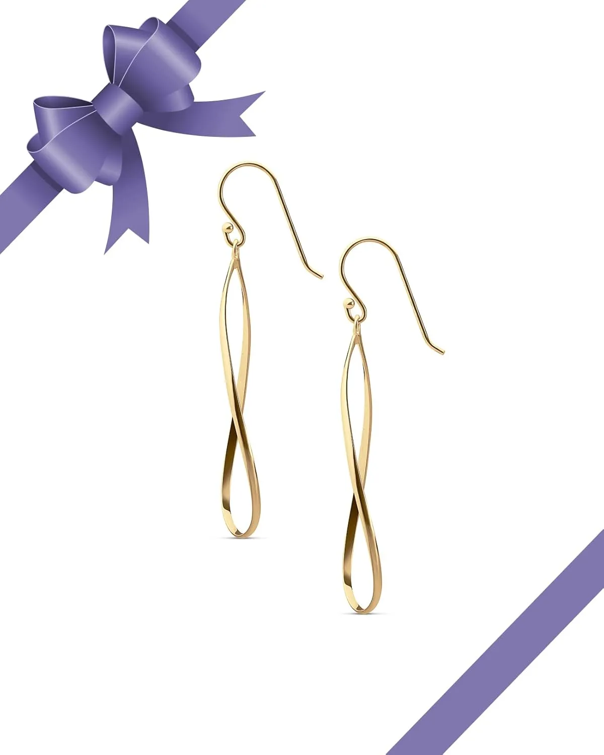 MILLA Teardrop Earrings - Designer Silver Statement Earrings or Gold Dangle Earrings for Women Trendy Upscale Dangly Earrings