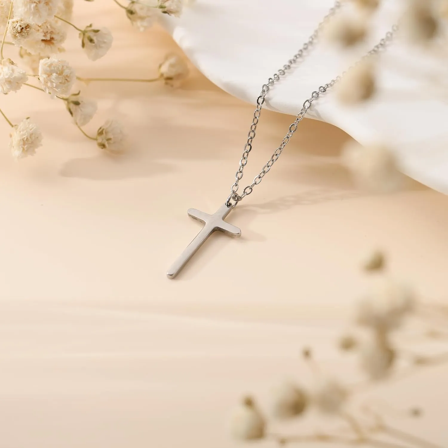 MONOZO Cross Necklace for Women14K Gold Plated Cross Necklace Layered Gold Cross Necklace Tiny Sideway Cross Choker Necklace Gold Cross Necklaces for Women Trendy Gold Jewelry Gifts for Women Trendy