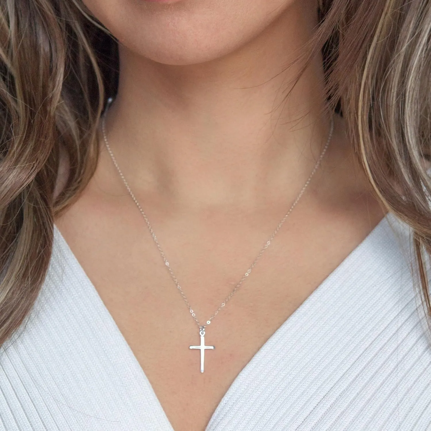 MONOZO Cross Necklace for Women14K Gold Plated Cross Necklace Layered Gold Cross Necklace Tiny Sideway Cross Choker Necklace Gold Cross Necklaces for Women Trendy Gold Jewelry Gifts for Women Trendy