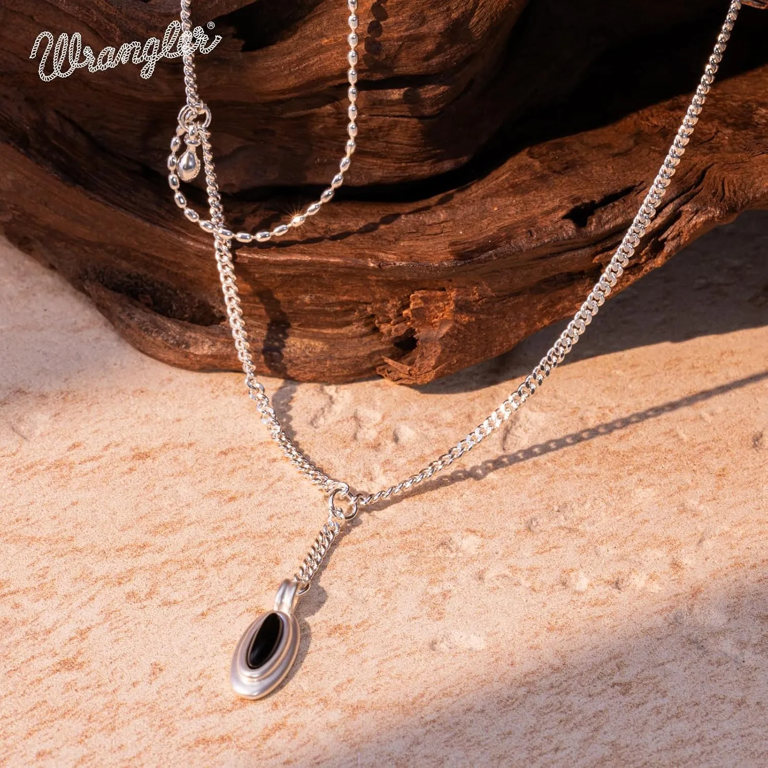 Montana West Wrangler Pendant Gold Necklace for Women, Fashion Jeweley, 18k Gold Necklaces for Women Jewelry