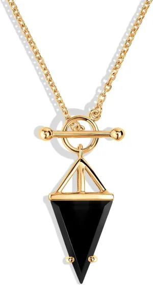Moon Magic - Authentic Moonstone, Onyx, Black Obsidian Necklaces/Real 925 Sterling Silver - 18k Rose and Yellow Gold Enchanted Moonstone Necklaces for Women/Genuine Gemstone Jewelry