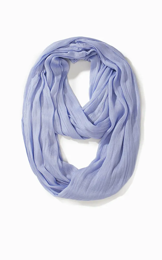 MSF0100C Solid Scrunch Silk Infinity Scarf