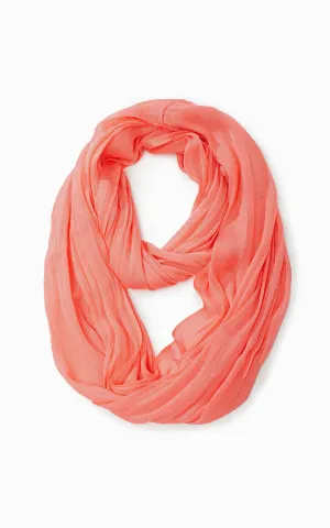 MSF0100C Solid Scrunch Silk Infinity Scarf