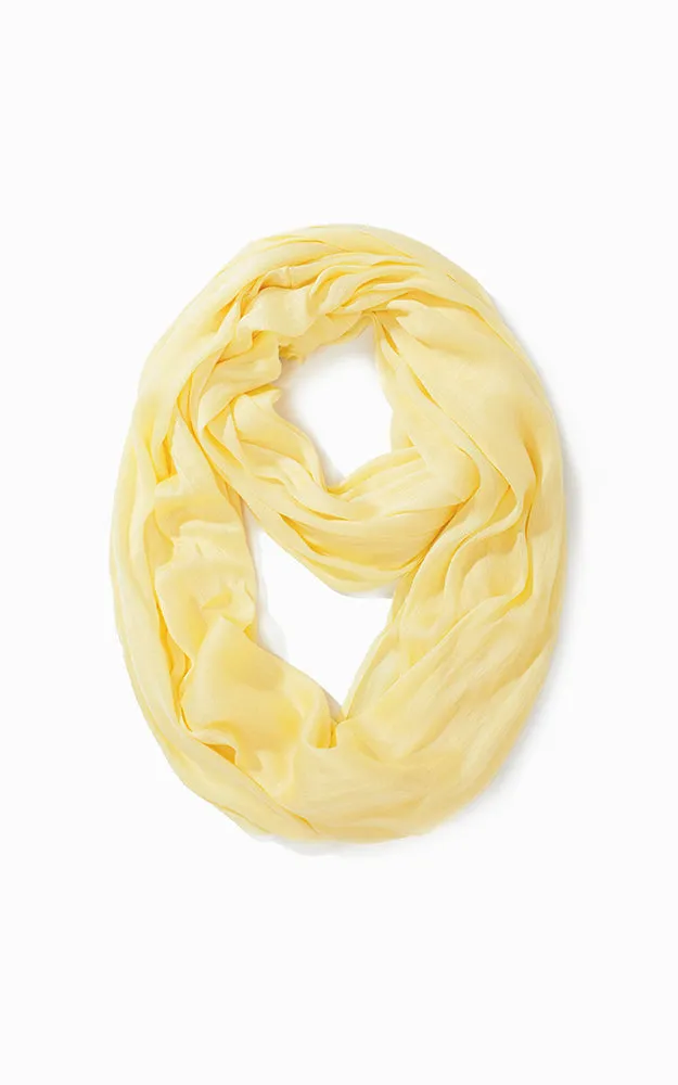 MSF0100C Solid Scrunch Silk Infinity Scarf