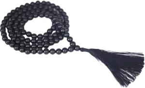 Natural Black Spinel 8mm 108 Mala Beads, Spiritual, Meditation Beads, Reiki, Japa Mala, Buddhist Prayer Beads, Yoga Bracelet, healing beads LKMALA-RRGU-1473