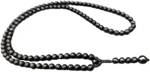 Natural Black Tourmaline 6mm 108 Mala Beads, Spiritual, Meditation Beads, Reiki, Japa Mala, Buddhist Prayer Beads, Yoga Bracelet, healing beads LKMALA-RRGU-154, 34 inch