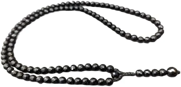 Natural Black Tourmaline 6mm 108 Mala Beads, Spiritual, Meditation Beads, Reiki, Japa Mala, Buddhist Prayer Beads, Yoga Bracelet, healing beads LKMALA-RRGU-154, 34 inch