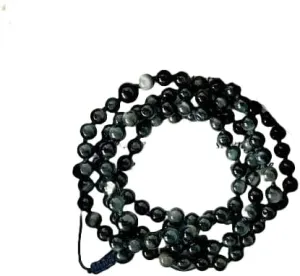 Natural Blue Tiger Eye 6mm 108 Mala Beads, Spiritual, Meditation Beads, Reiki, Japa Mala, Buddhist Prayer Beads, Yoga Bracelet, healing beads LKMALA-RRGU-3377