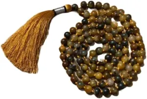 Natural Bumblebee Jasper 8mm 108 Mala Beads, Spiritual, Meditation Beads, Reiki, Japa Mala, Buddhist Prayer Beads, Yoga Bracelet, healing beads LKMALA-RRGU-597