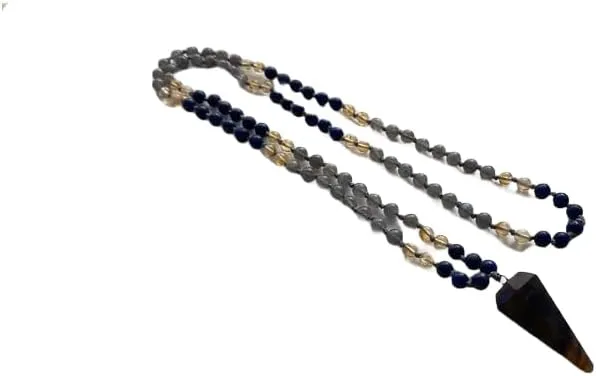 Natural Lapis Lazuli, Citrine, Labradorite 6mm 108 Mala Beads, Spiritual, Meditation Beads, Reiki, Japa Mala, Buddhist Prayer Beads, Yoga Bracelet, healing beads LKMALA-RRGU-1995