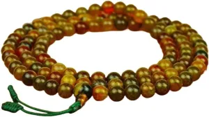Natural moss agate 8mm 108 Mala Beads, Spiritual, Meditation Beads, Reiki, Japa Mala, Buddhist Prayer Beads, Yoga Bracelet, healing beads LKMALA-RRGU-1384