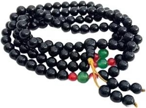 Natural onyx , green and red jade 8mm 108 Mala Beads, Spiritual, Meditation Beads, Reiki, Japa Mala, Buddhist Prayer Beads, Yoga Bracelet, healing beads LKMALA-RRGU-1596