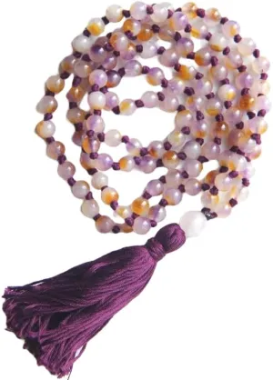 Natural rose quartz 6mm 108 Mala Beads, Spiritual, Meditation Beads, Reiki, Japa Mala, Buddhist Prayer Beads, Yoga Bracelet, healing beads LKMALA-RRGU-2592
