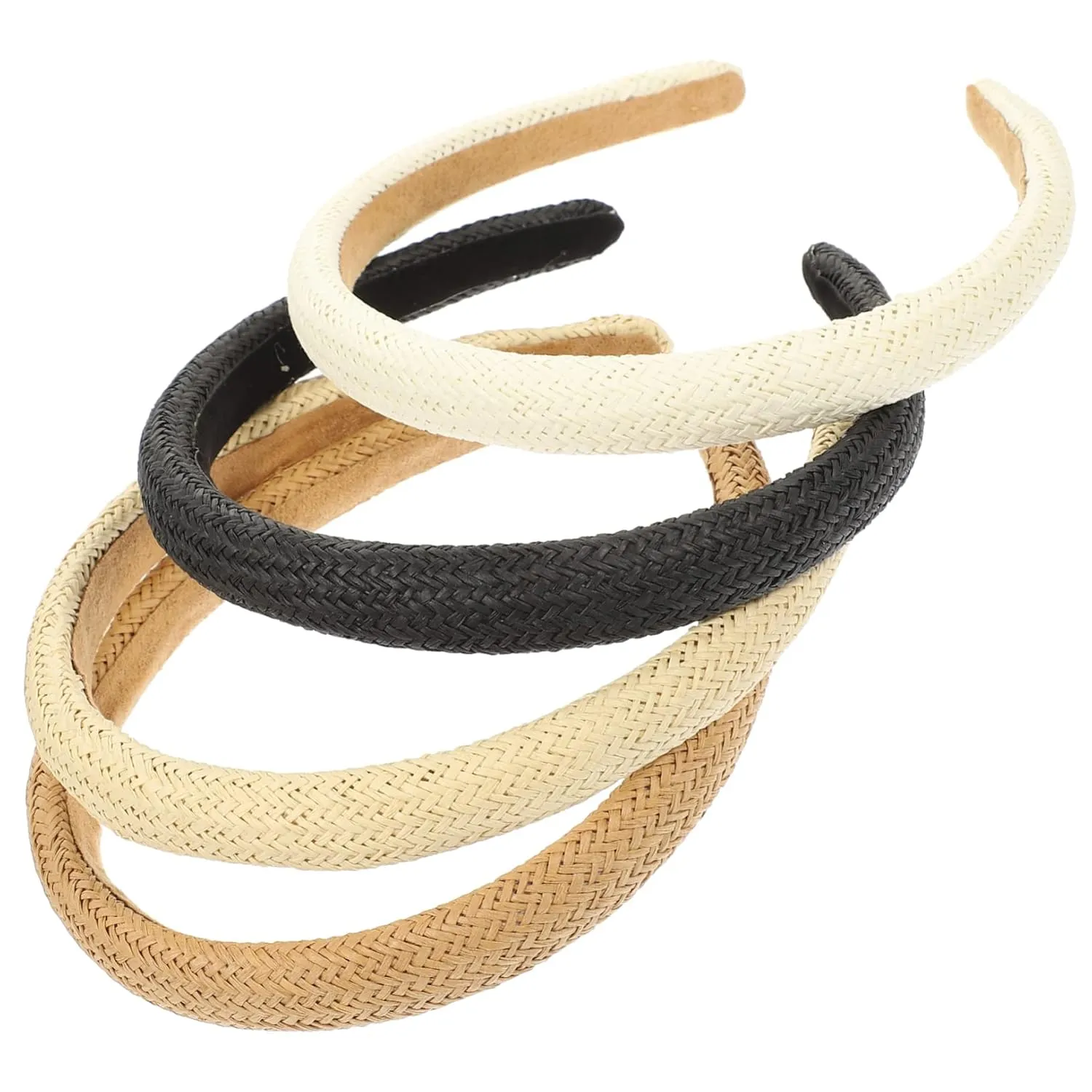 NOLITOY 4pcs Boho Hair Wraps Elegant Fashion Headband Woven Headband for Braids