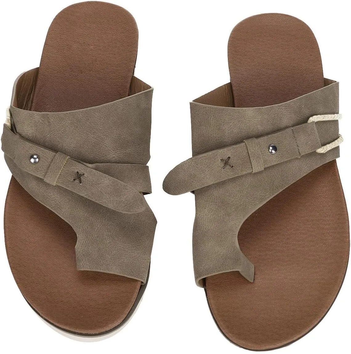Orthopedic Sandals for Women Open Toes Ankle Strap Flat Sandals Water Sandal for Women Women's Walking Sandal