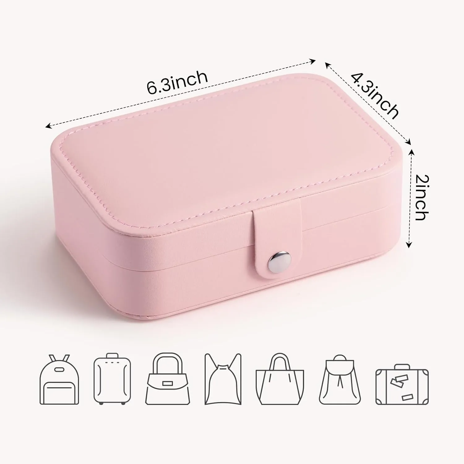 Personalized Jewelry Box for Women, Custom Travel Jewelry Case with Name and Birth Flower, Personalized Jewelry Organizer Bridesmaid Proposal Gifts, Personalized Gifts for Women