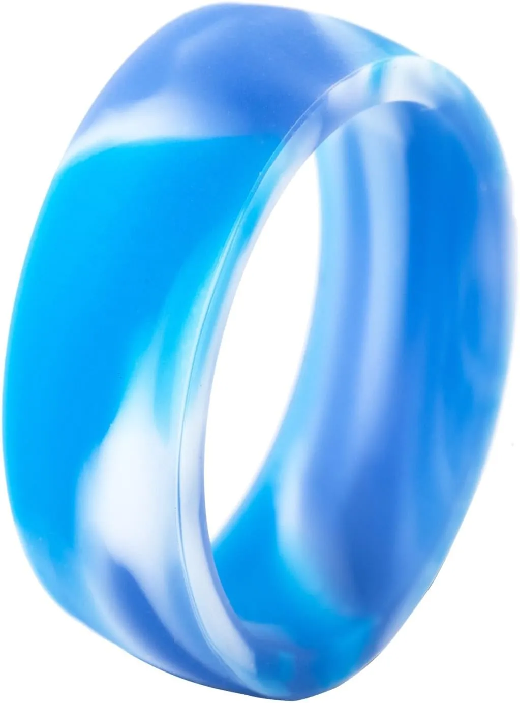 Personalized Relationship Couple Silicone Rings 8mm Curved Silicone Ring-Yoga Inspirational Rings-Christian Jesus Cross Faith Rings-Engagement Rings,Size 5-13
