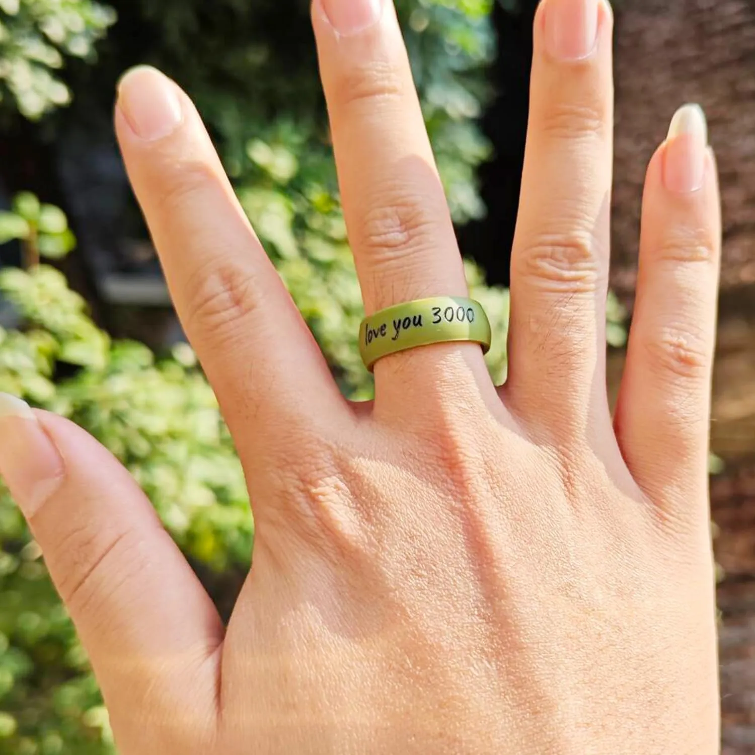 Personalized Relationship Couple Silicone Rings 8mm Curved Silicone Ring-Yoga Inspirational Rings-Christian Jesus Cross Faith Rings-Engagement Rings,Size 5-13