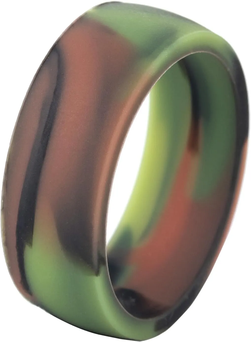 Personalized Relationship Couple Silicone Rings 8mm Curved Silicone Ring-Yoga Inspirational Rings-Christian Jesus Cross Faith Rings-Engagement Rings,Size 5-13