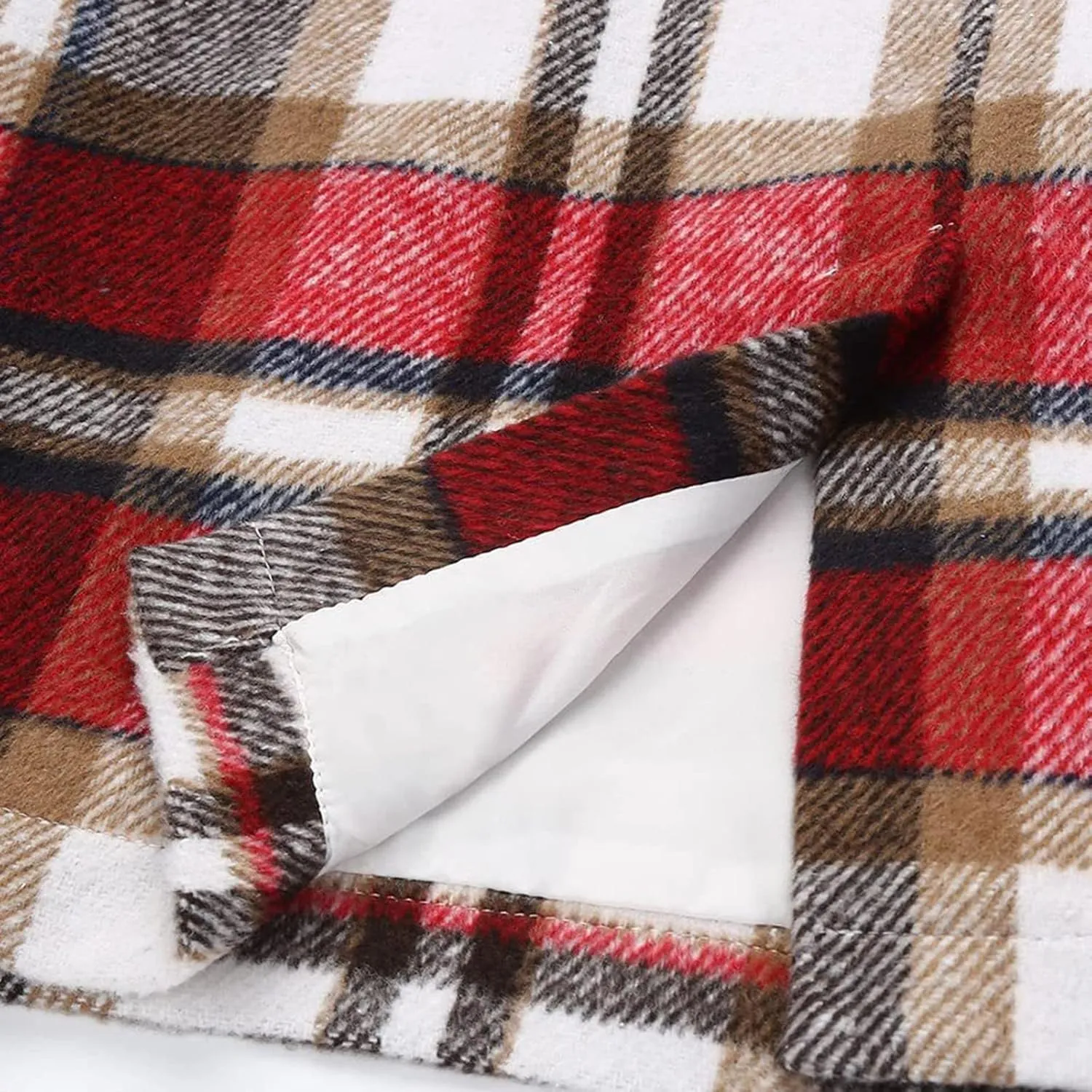Plaid Skirts for Womens High Waist Business Pencil Skirt Short Skirt Knee Length Work Skirts Fall Winter
