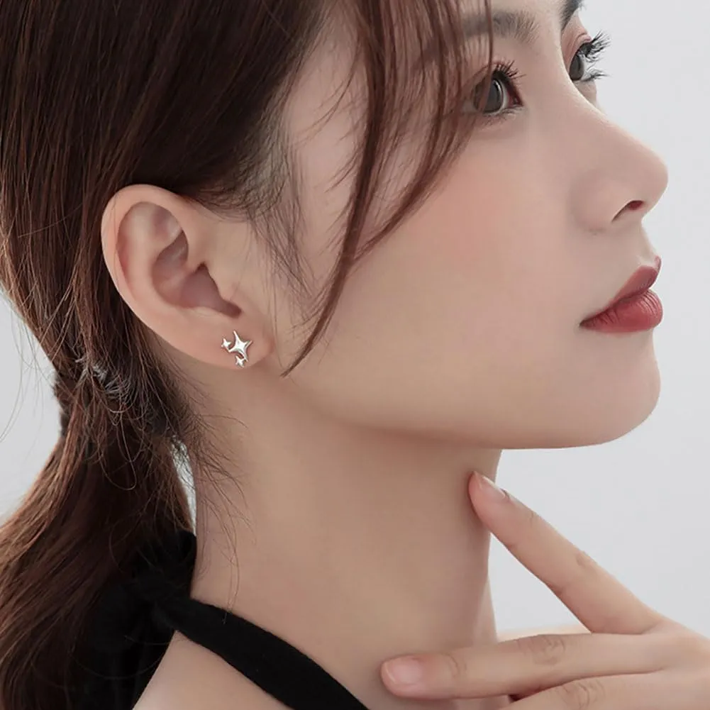   Post Earrings    for Women Teen Trendy Hypoallergenic Small Post Pierced Studs Earrings Jewelry Gifts