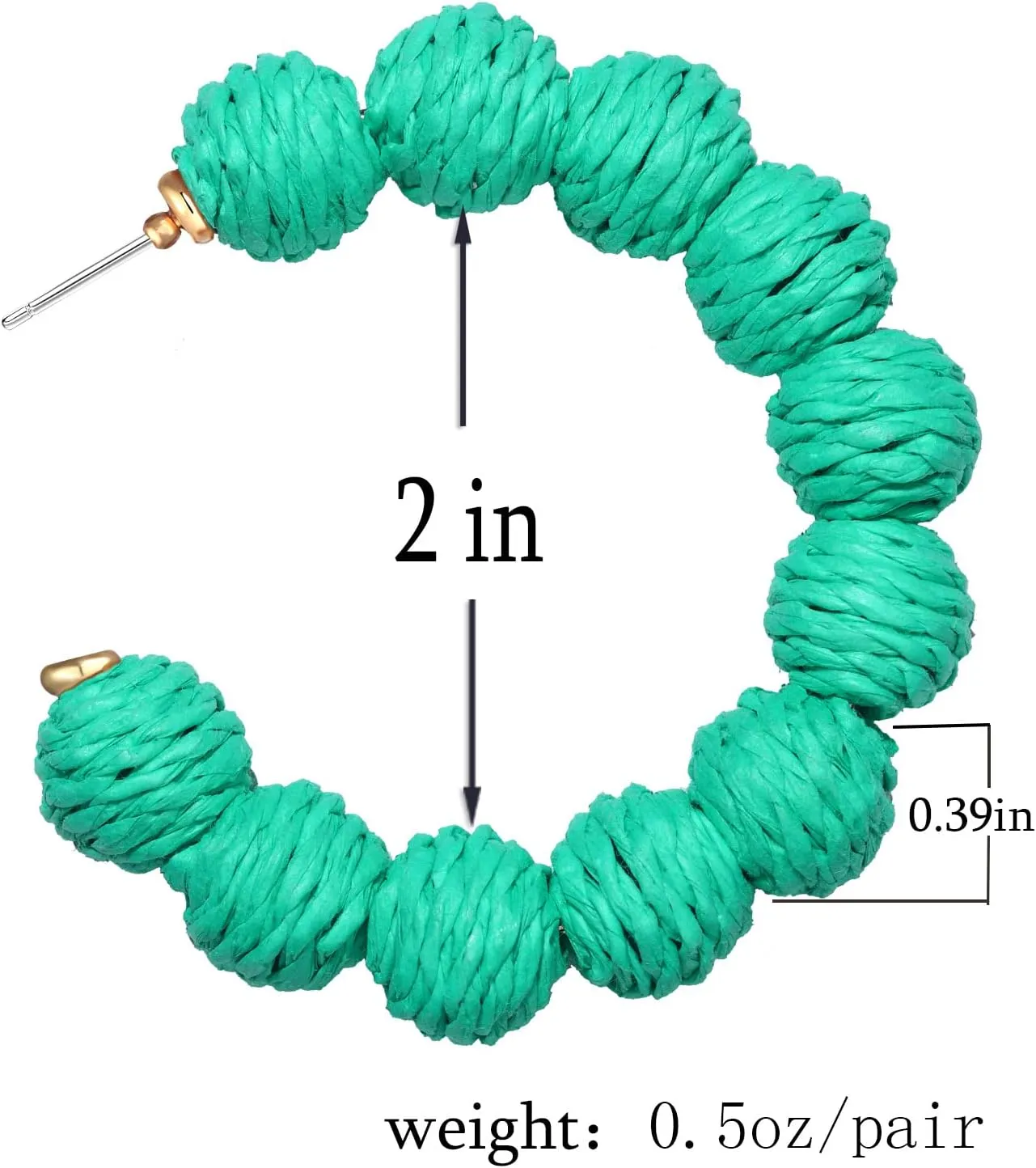 Rattan Earrings Statement Rattan Hoop Earrings for Women Woven Bohemian Earrings Handmade Straw Wicker Braid Big Drop Dangle Earrings for Women Summer Beach Jewelry