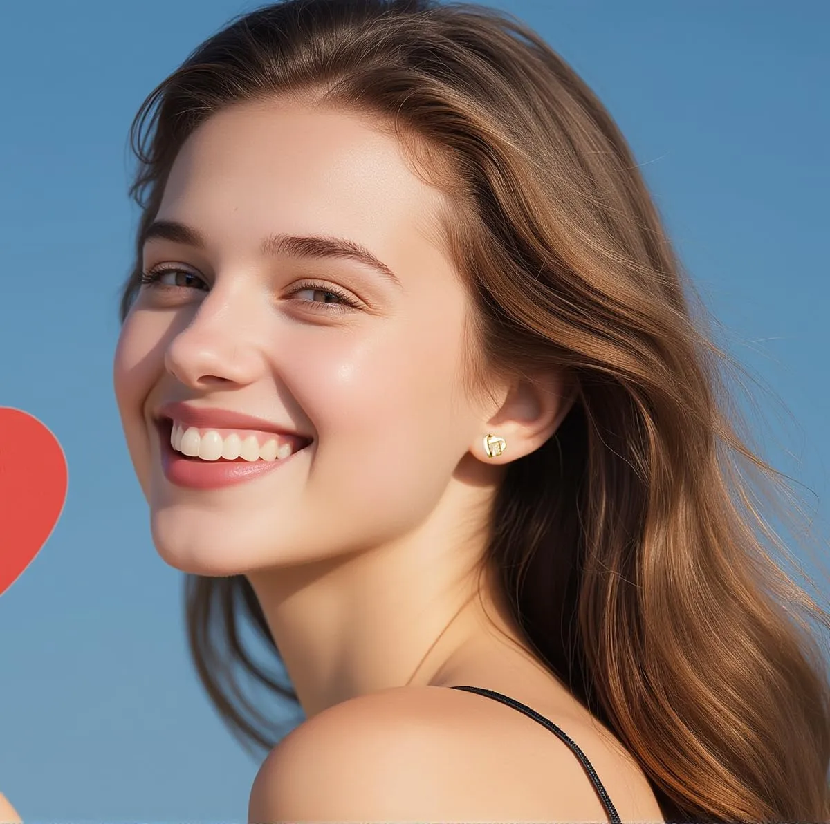 Reffeer Solid 925 Sterling Silver Infinity Love Heart Stud Earrings for Women Teens CZ Heart Knot Stud Earrings Mothers Day