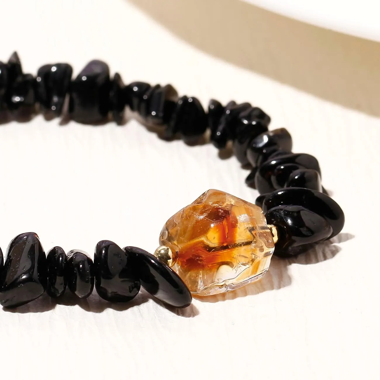 Reiki Crystal Chips Beaded Irregular Citrine Tumbled Stones Bracelets Bracelets for Women Adjustable Jewelry Gifts