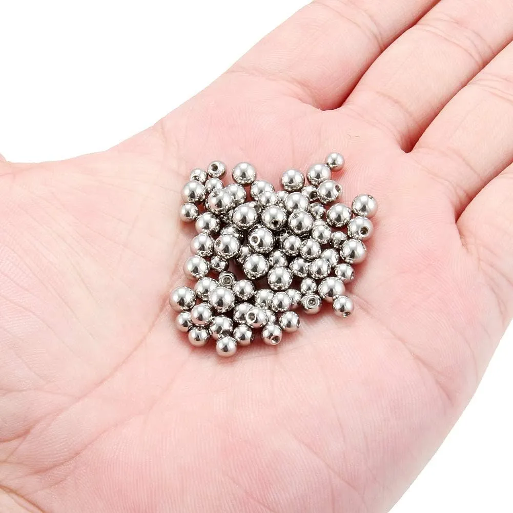 Ruifan 60-80PCS 316L Surgical Steel Replacement Balls Body Jewelry Piercing Barbell Parts 16G 14G Women Men