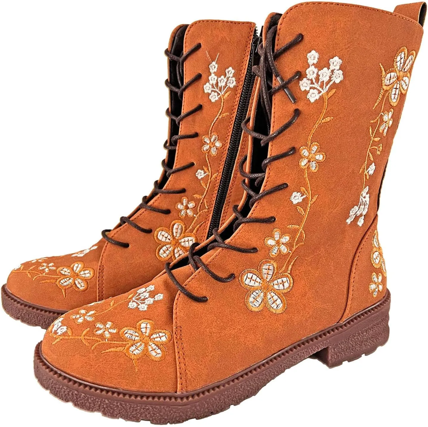 SBGMoSJ Leather Cowboy Boots Women Size 9 White Cowboy Boots Ladies Wide Calf Black Western Boots for Women Wide Calf Dress Boots for Women Suede Black Knee High Cowboy Boots for Women Wide Calf