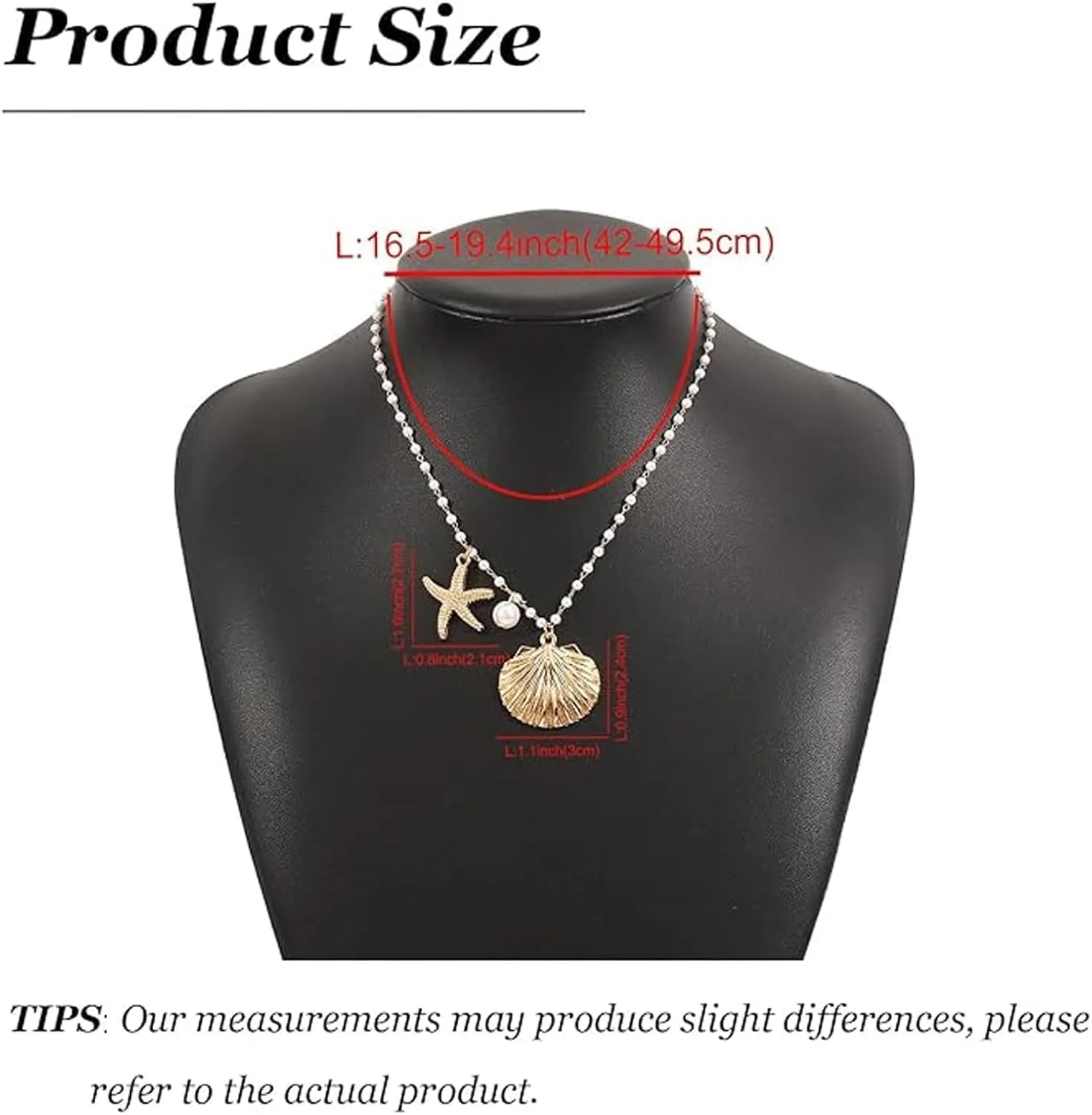 Seashell Necklace Gold Shell Necklaces for Women Layered Boho Beaded Puka Shell Necklace Summer Outfits for Women Beach Vacation Essentials Beachy Jewelry Gifts