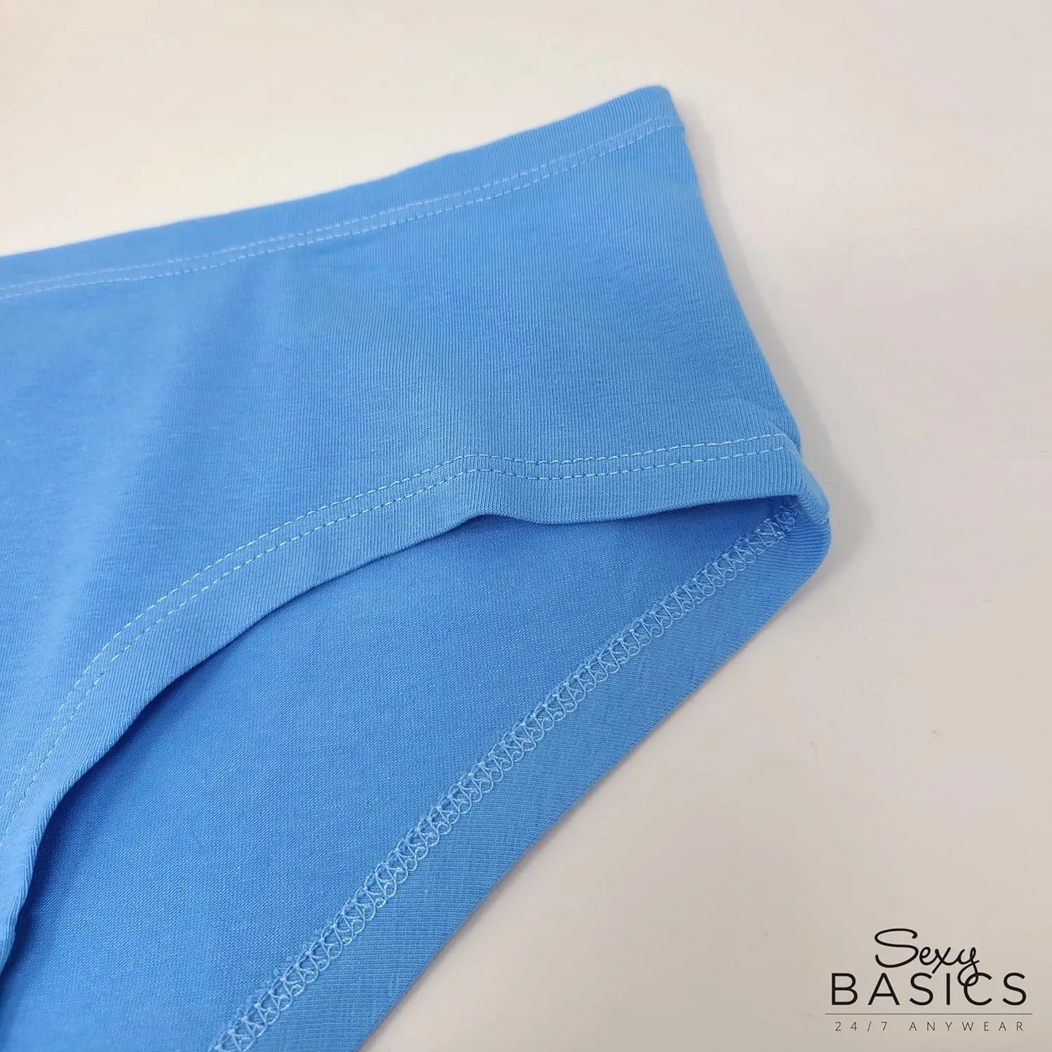 Sexy Basics Women's 12 Pack Cotton Spandex Flexible Fit Hipster Panties