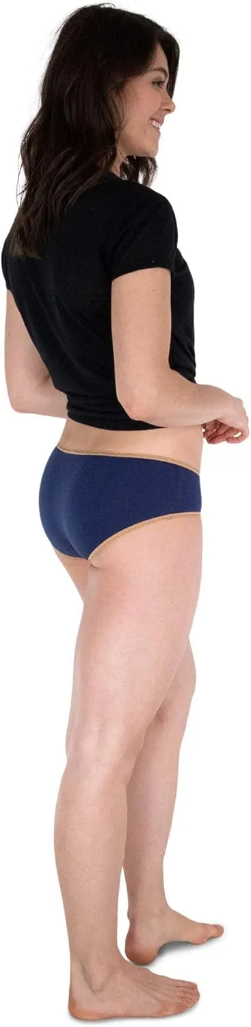 Sexy Basics Women's 12 Pack Cotton Spandex Flexible Fit Hipster Panties