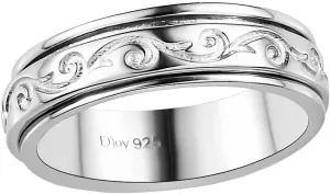 Shop LC Spinner Ring for Women - Spinning Anxiety Ring for Men - Wedding Band 925 Sterling Silver Platinum Plated Scrollwork Jewelry Stress Relief Birthday Gifts for Women Size 10 Engagement Bridal