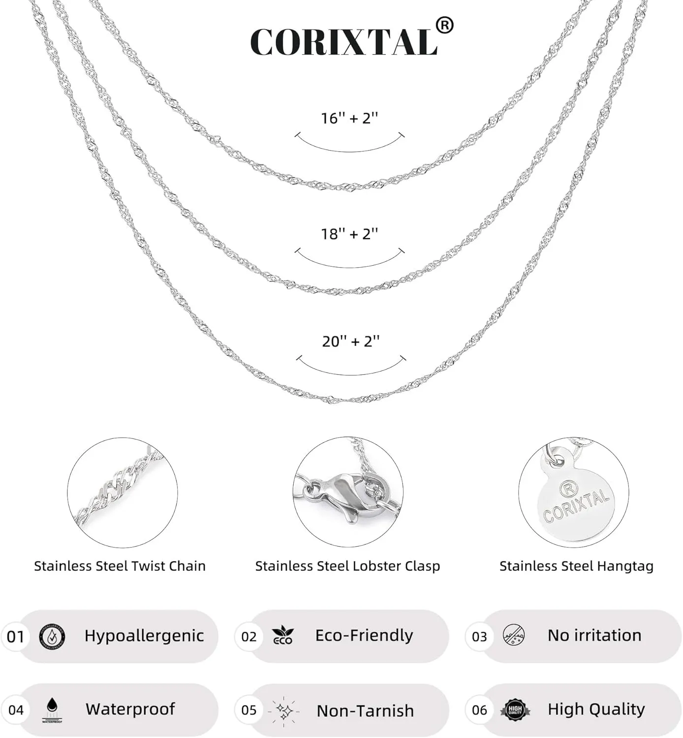 Silver Layered Necklaces for Women,925 Sterling Silver Plated Chain Choker Necklace Stack, Herringbone Paperclip Silver Necklace Set