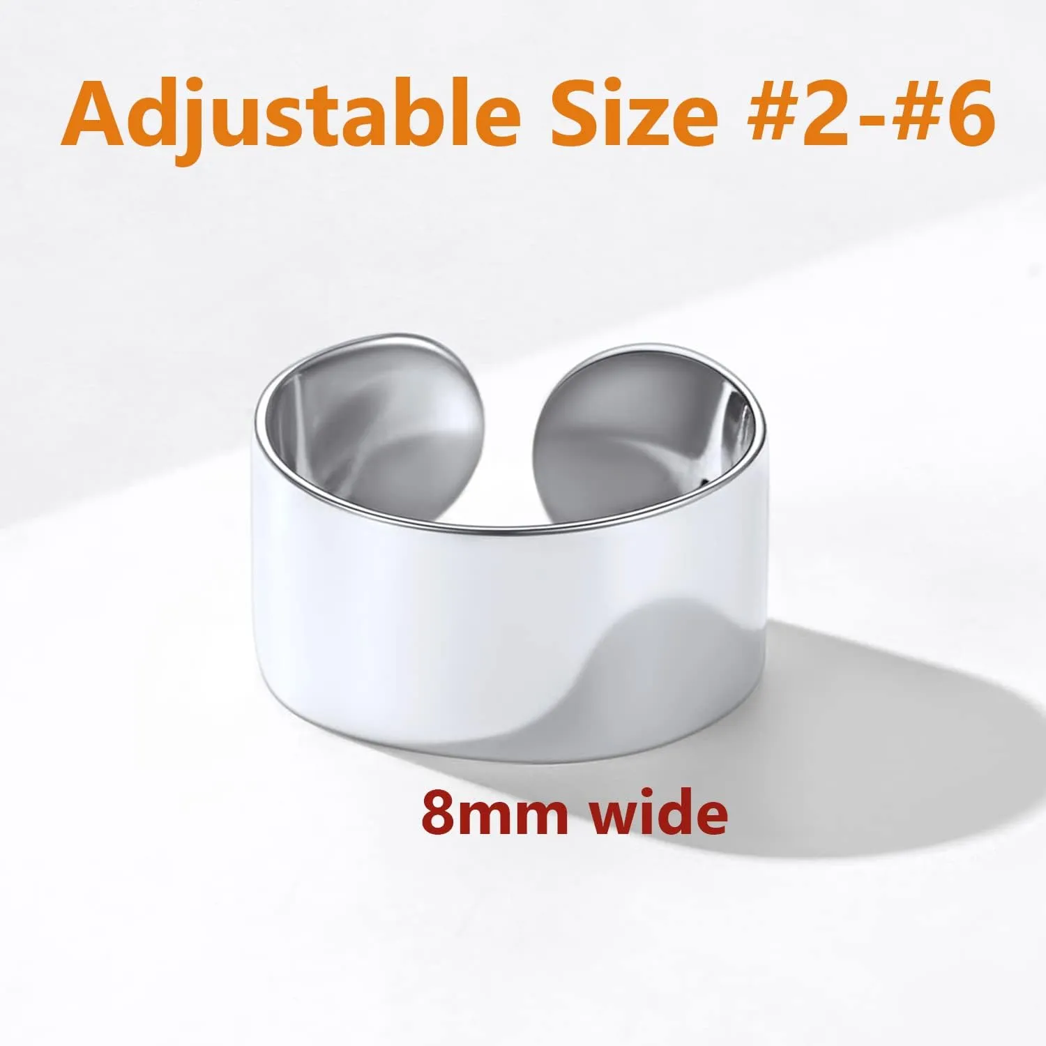 SILVERCUTE Toe Ring, Chic 925 Stamped Toe Ring, Band/Leaf Toe Ring, Sterling Silver Open Adjustable Toe Ring Set, Adjustable Pinky Rings