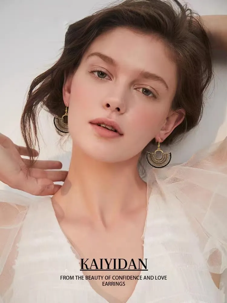 Silver/Gold Boho Dangle Statement Earrings for Women Trendy,Handmade Vintage Dainty Cute Long Drop Summer Earrings,fashion Accessories Jewelry Gifts.