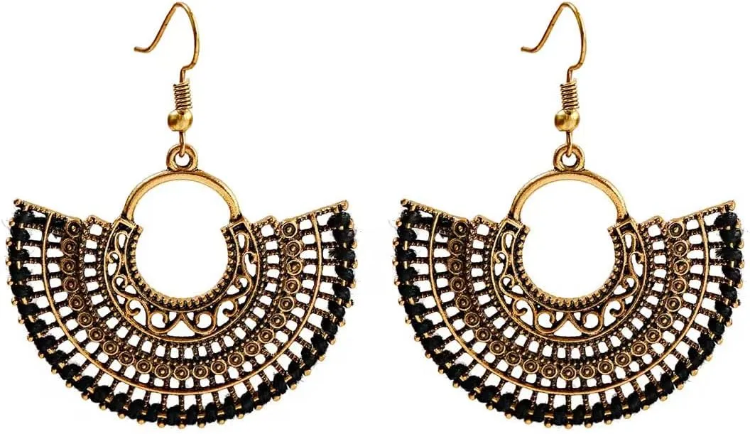 Silver/Gold Boho Dangle Statement Earrings for Women Trendy,Handmade Vintage Dainty Cute Long Drop Summer Earrings,fashion Accessories Jewelry Gifts.
