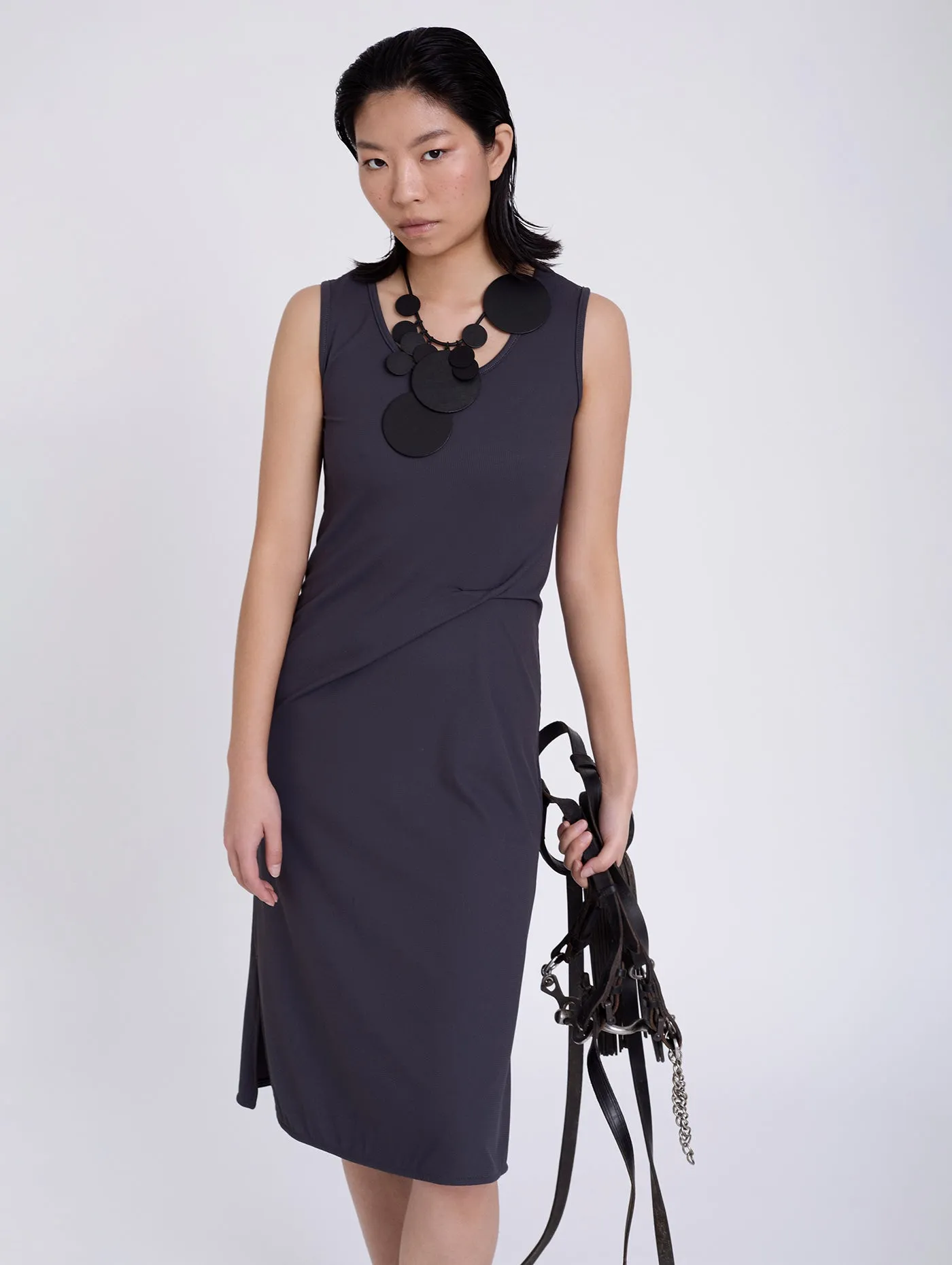 Skatie Textured Knitted Strapless Dress