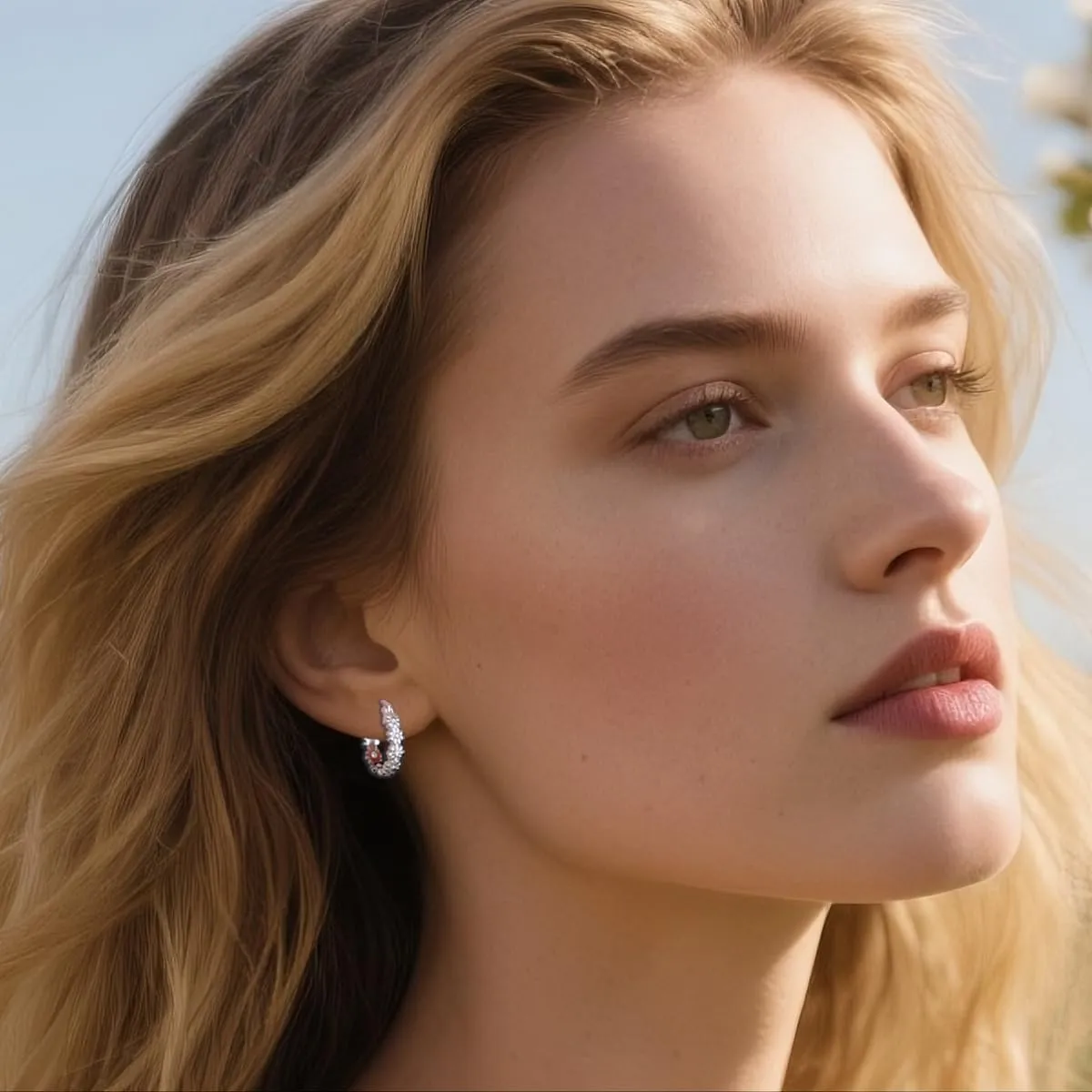SLUYNZ Solid 925 Sterling Silver Daisy Flower Hoop Earrings for Women Teens Cluster Flower Hoop Earrings