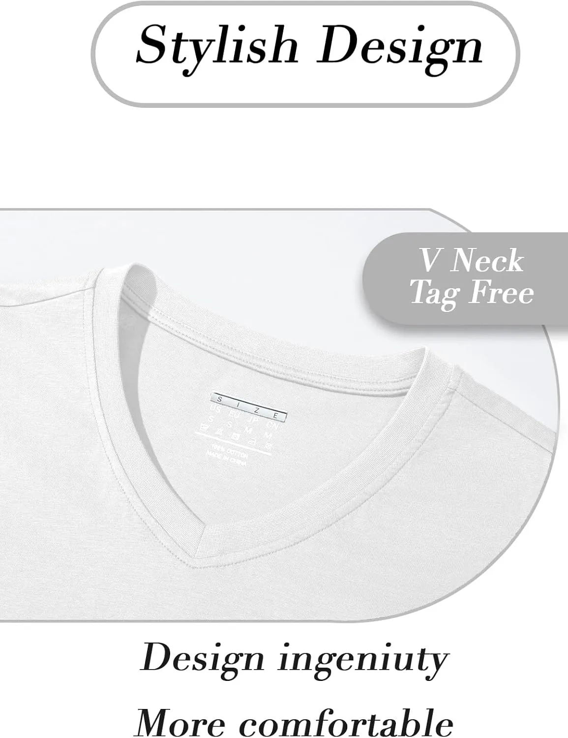 SMENG Women's Cotton V Neck T-Shirt Short Sleeve Solid Color Tee Casual Fit Tee Breathable Summer Fashion Tops