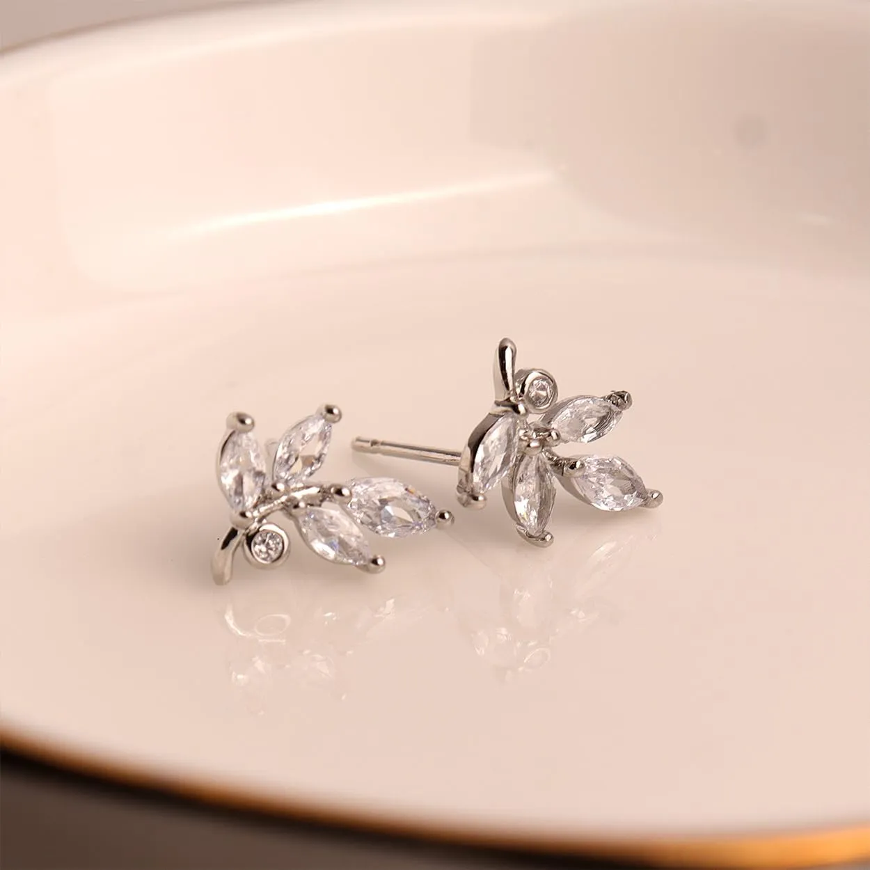 Sonateomber 3 Pairs Tiny Cute Studs Set for Women, 925 Sterling Silver Love Prom Jewelry Gift