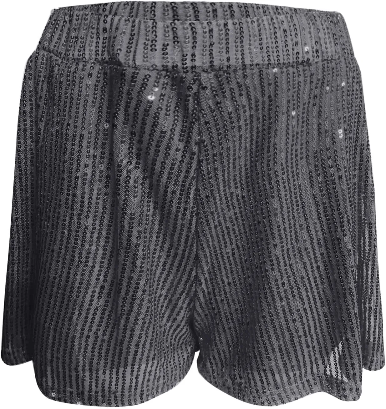Sparkly Skirt for Women Glitter Skorts Skirt with Shorts High Waisted Shiny Party Club Short Skirts