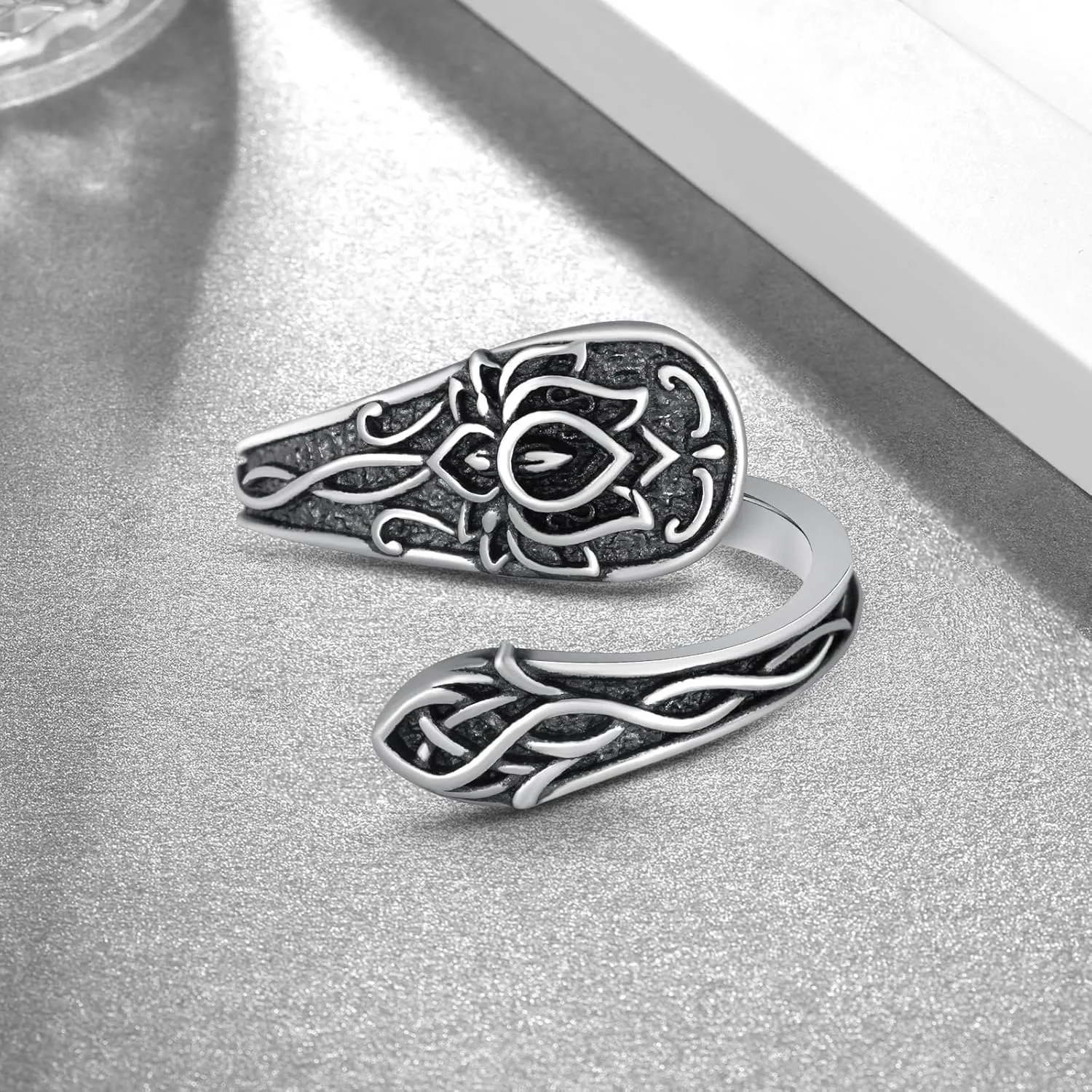 Spoon Rings for Women 925 Sterling Silver Spoon Rings Vintage Thumb Rings Jewelry Gifts for Women Men