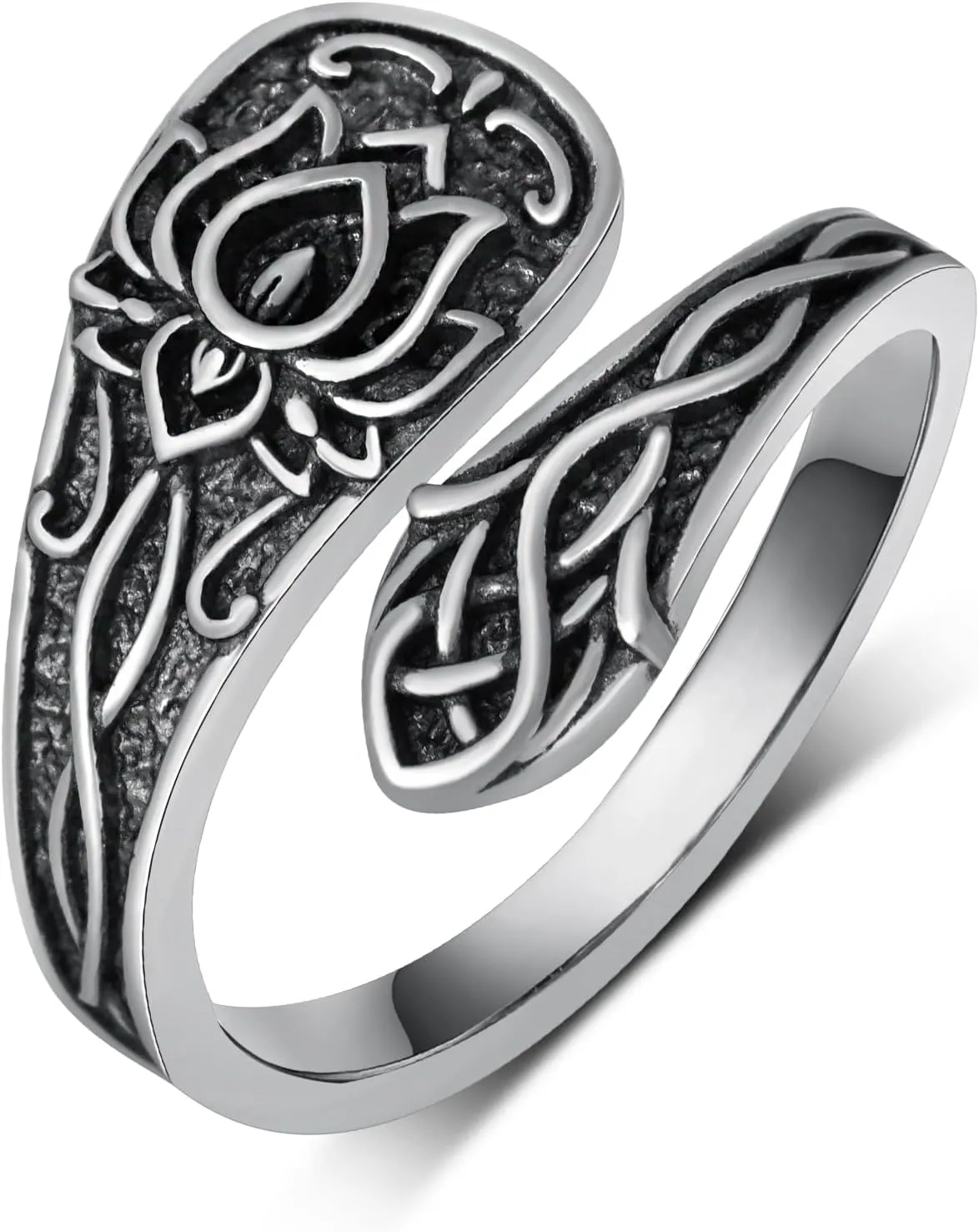 Spoon Rings for Women 925 Sterling Silver Spoon Rings Vintage Thumb Rings Jewelry Gifts for Women Men