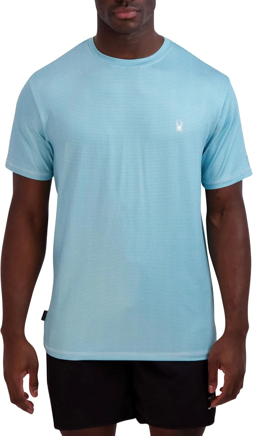 Spyder Men's Short Sleeve Rashguard ?C UPF , Quick-Dry, Swim Shirt, Surfing, Hiking, Workout