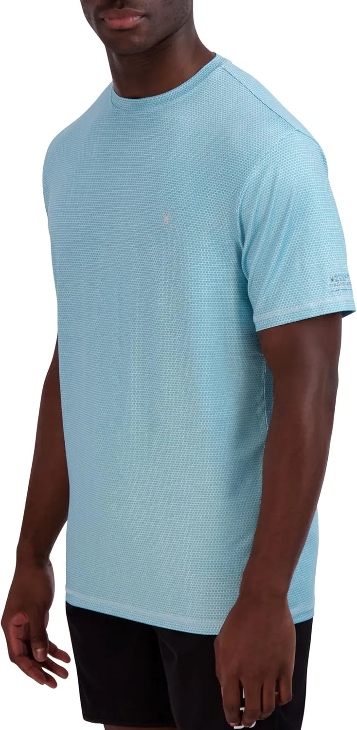 Spyder Men's Short Sleeve Rashguard ?C UPF , Quick-Dry, Swim Shirt, Surfing, Hiking, Workout