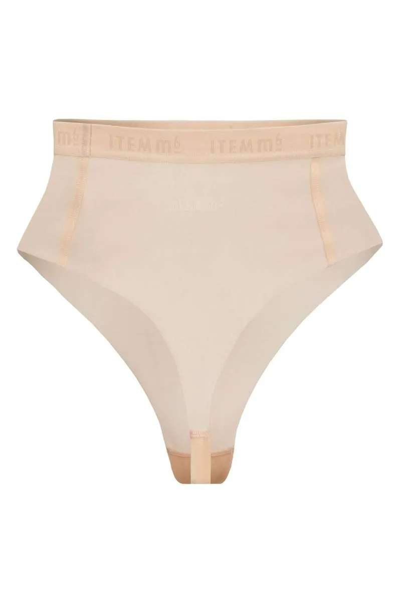 Supportive All Mesh Brazilian Briefs Nude Vivid