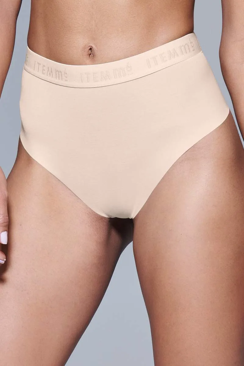 Supportive All Mesh Brazilian Briefs Nude Vivid