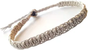 Surfer Hawaiian Adjustable Hemp Anklet Hemp Bracelet - Handmade